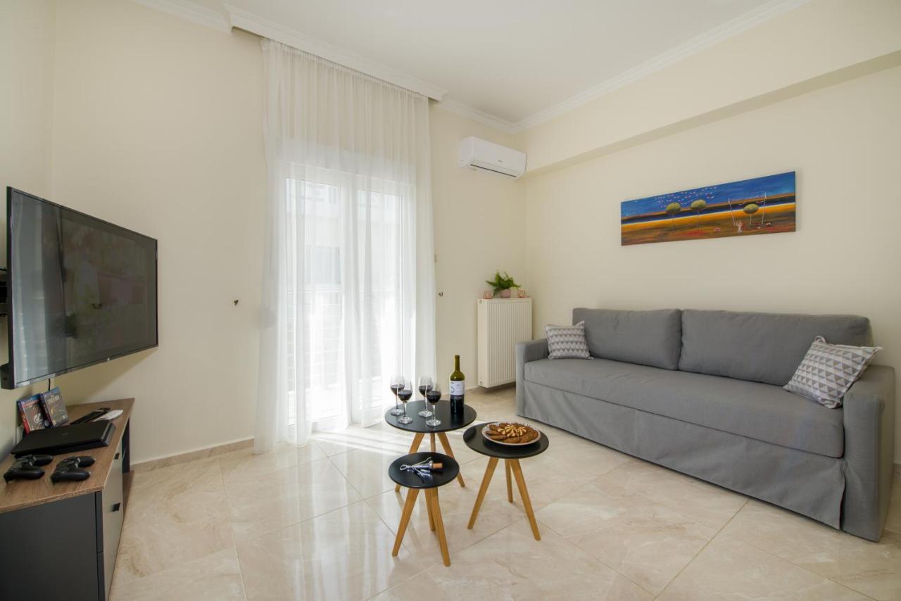 Center Manolia Dream 3 Bedroom Apartment 100M Away From The Beach La Canea Exterior foto